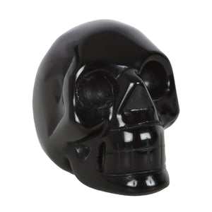 Black Obsidian Gemstone Skull