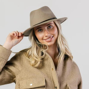 #Leura Felt Fedora Hat