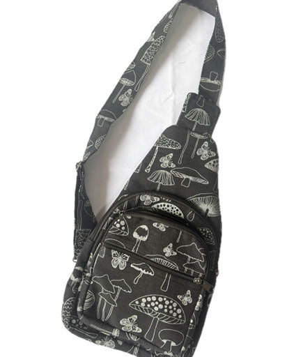 Mushroom Printed Chest Bags