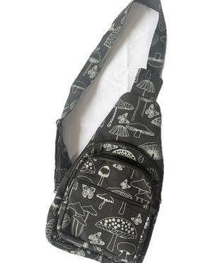 Mushroom Printed Chest Bags