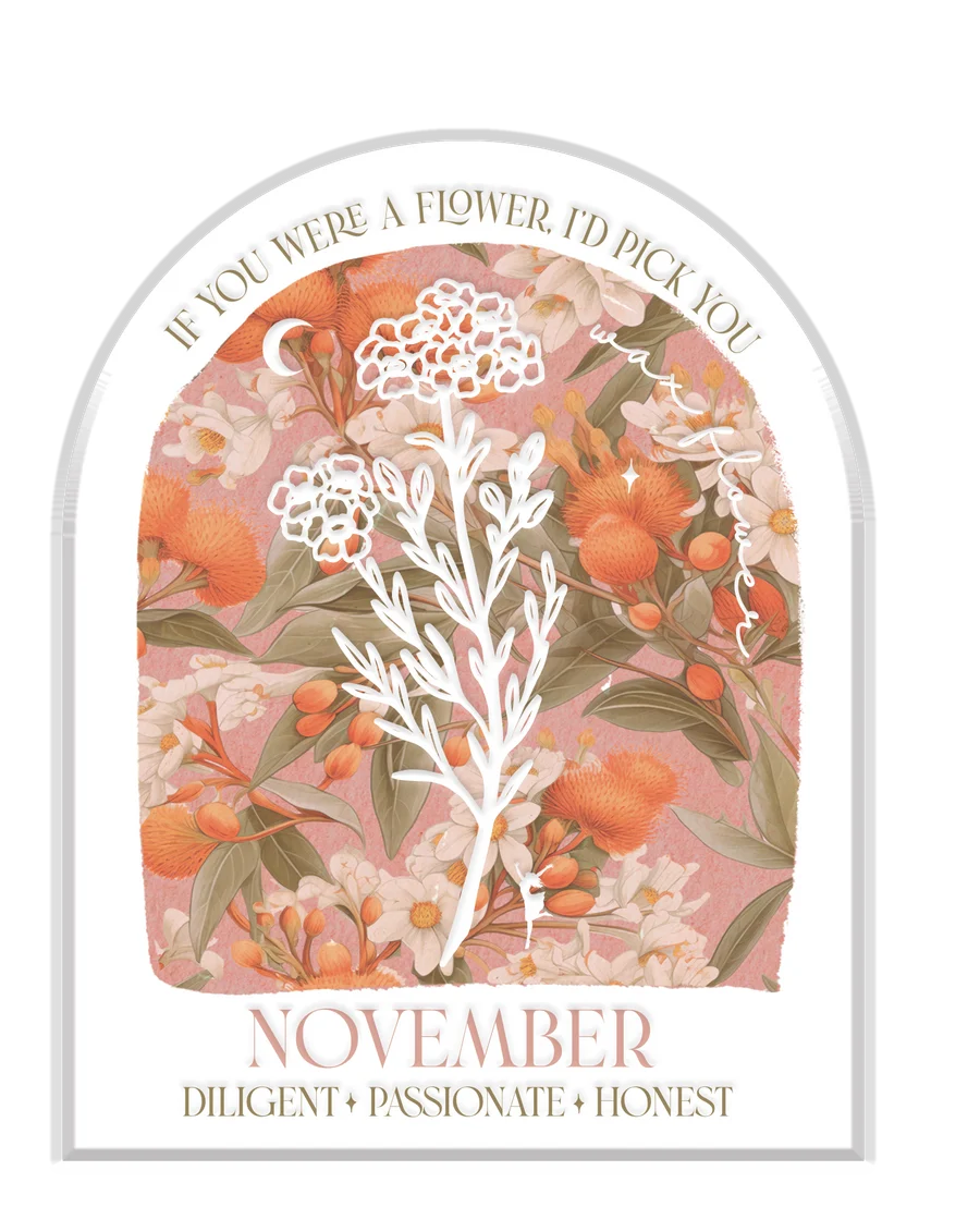 Native Flower Birth Month Plaques