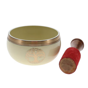 Tree Of Life Yellow Singing Bowl 9cm