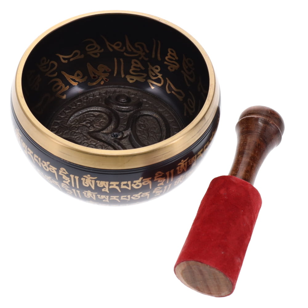 10cm Black Mantra Om Singing Bowl