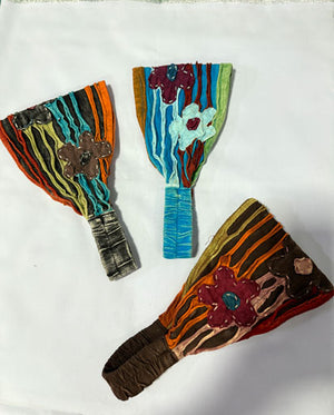 Patched Flower Cotton Headband