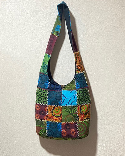 Many Patches Cotton Jogi Bag