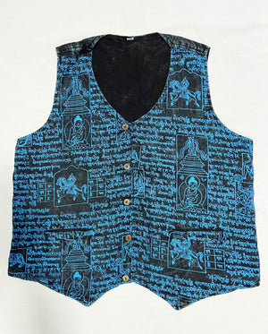 Cotton Button Up Vest