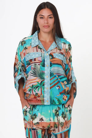 Pool Side Button Up Shirt
