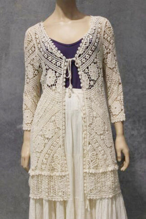 #Crochet Ornate Lace Cardi