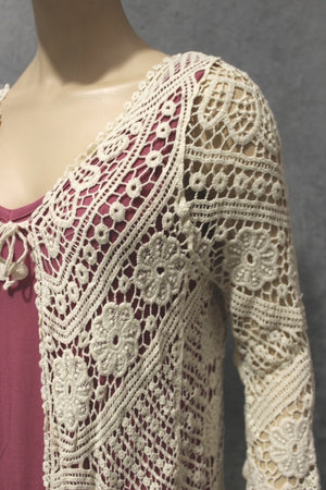 #Crochet Ornate Lace Cardi