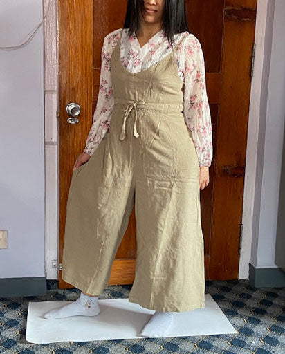 Plain Enzyme Washed Cotton Overalls