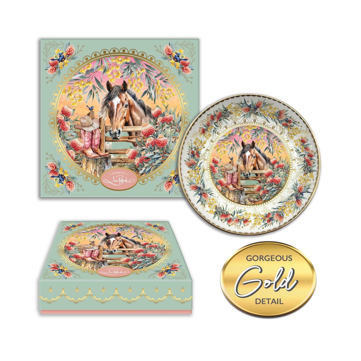 Boxed Ceramic Trinket Dish