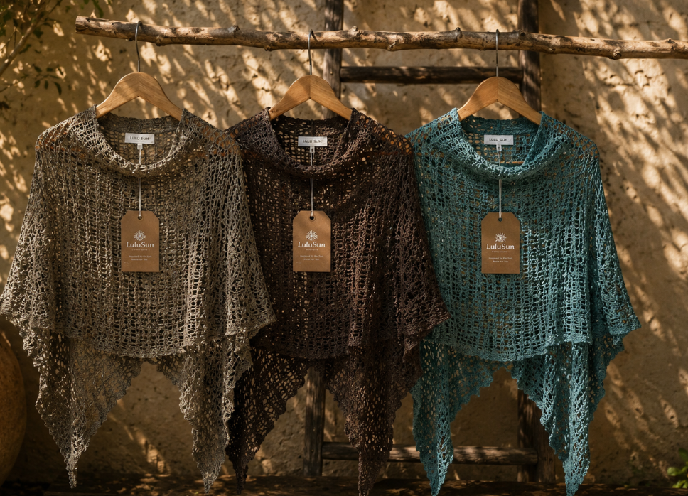 Lulu Crochet Pillow Box Poncho