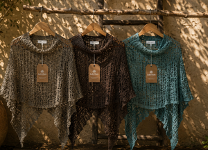 Lulu Crochet Pillow Box Poncho