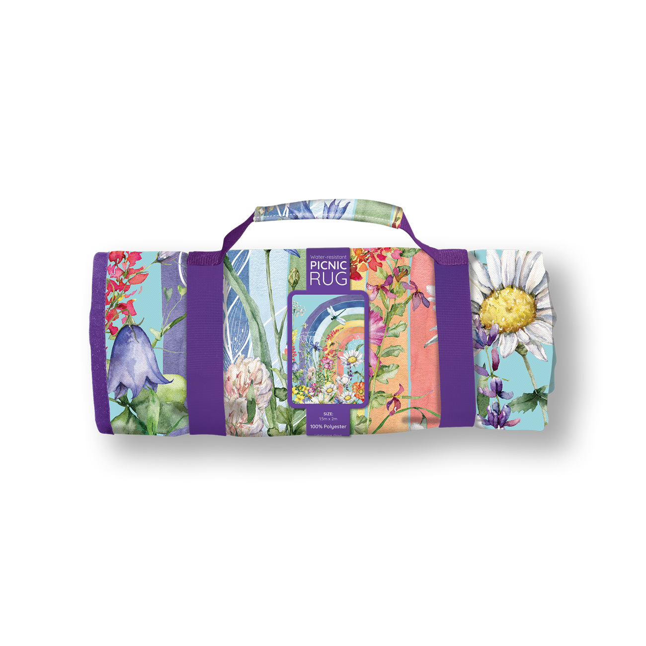 Picnic Rug - Wildflower Rainbow