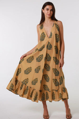 JERICHO COTTON MAXI SLIP DRESS