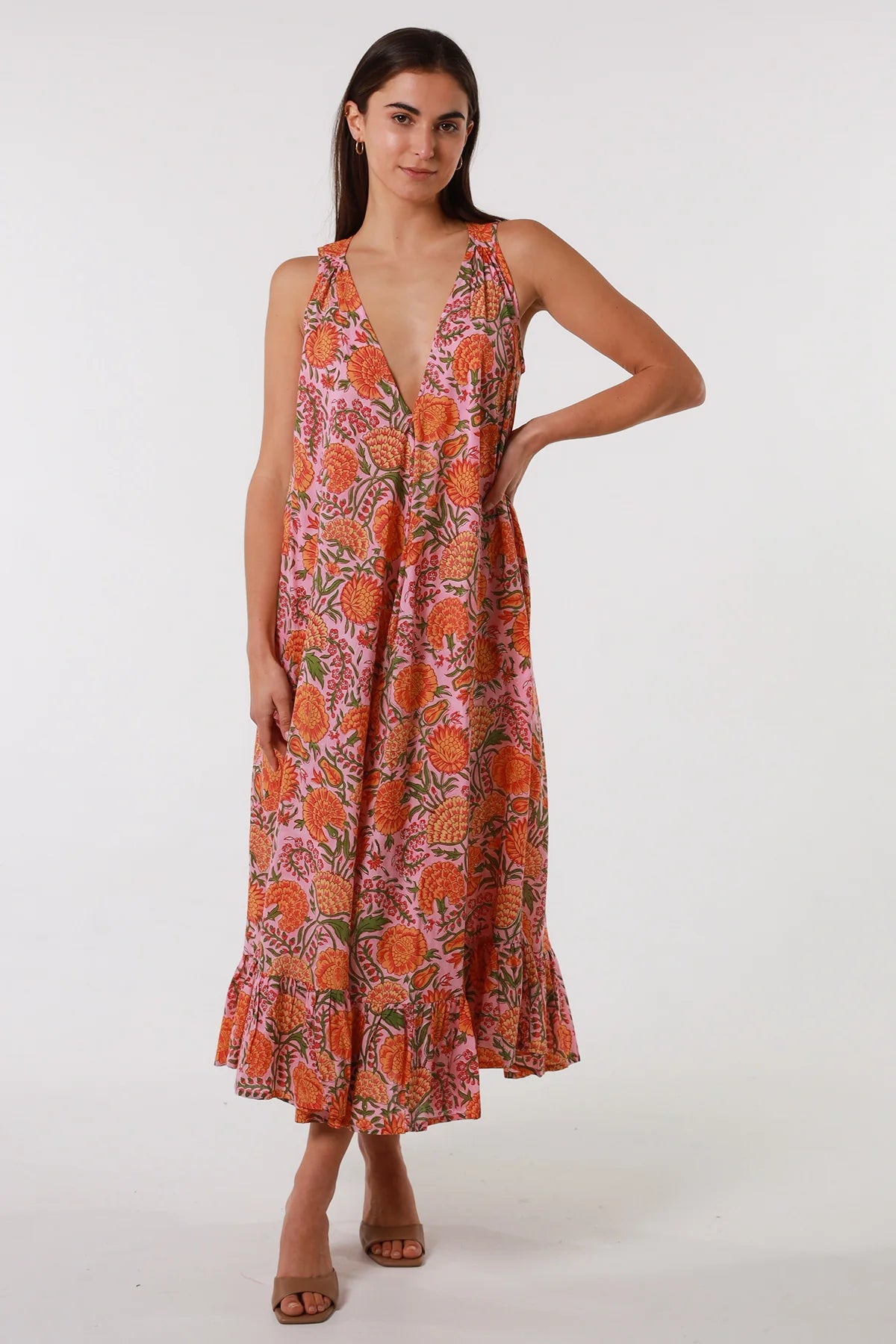 cotton maxi slip dress Jericho Cotton Maxi Slip Dress