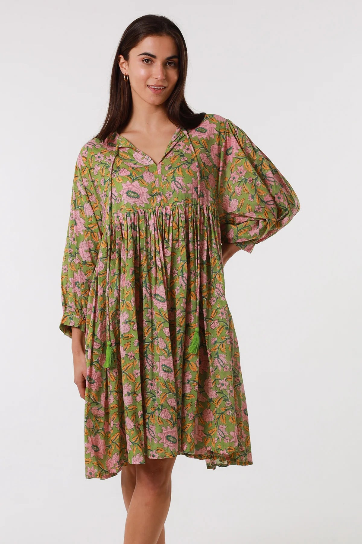 Birdie Babydoll Puff Sleeve Mini Dress