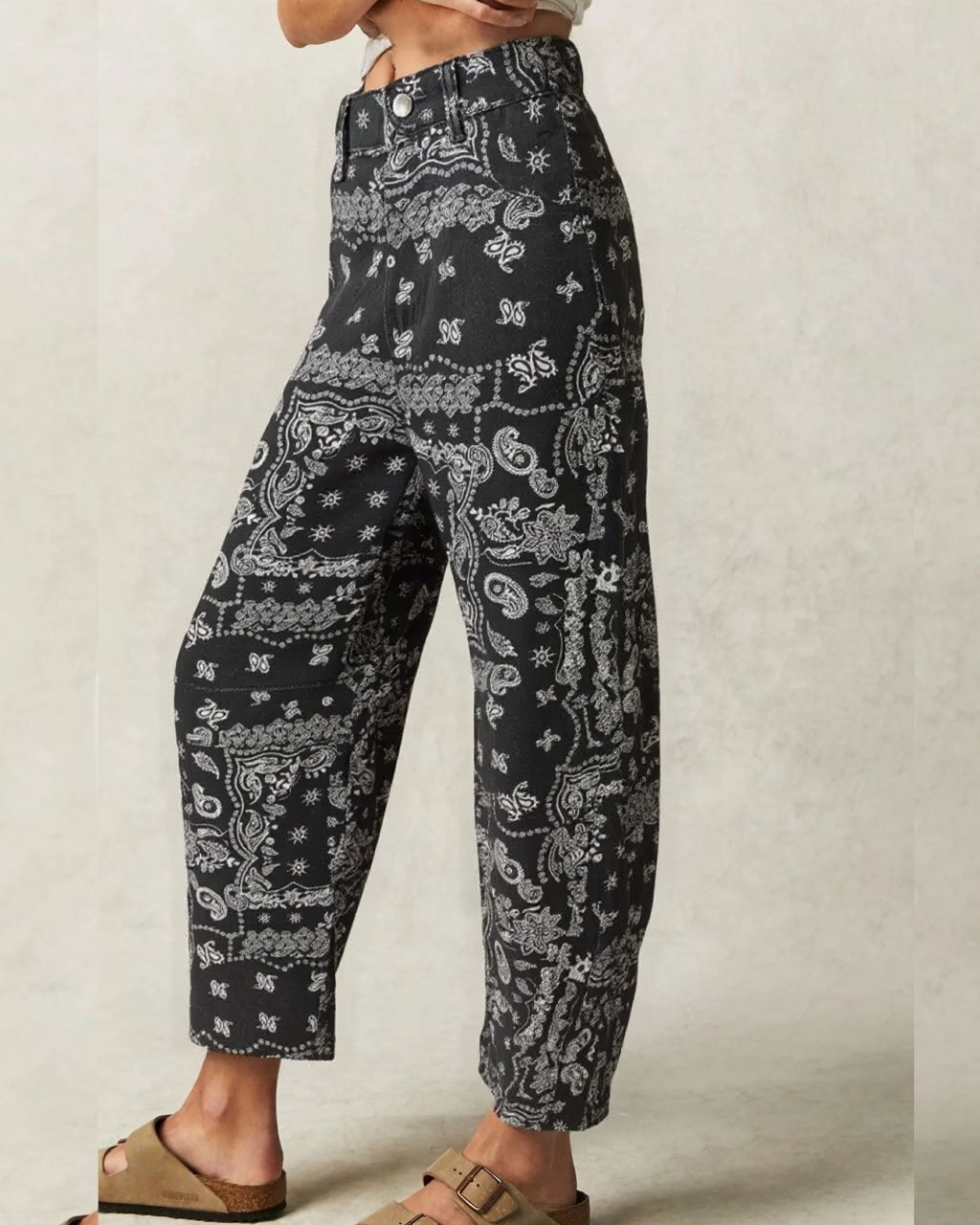 Bandana Barrel  Denim Jeans