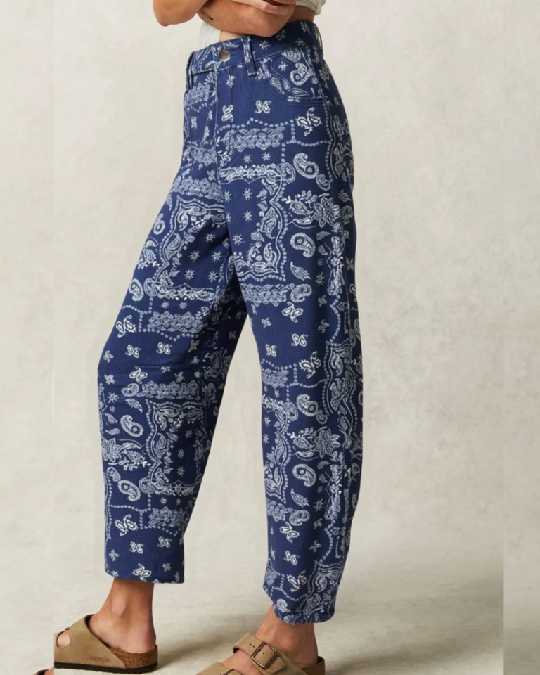 Bandana Barrel  Denim Jeans