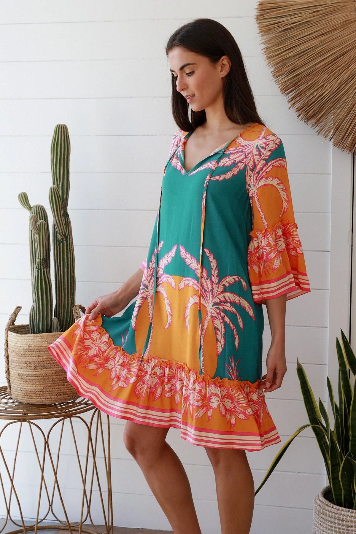 QUINN 1/2 SLEEVE MINI DRESS