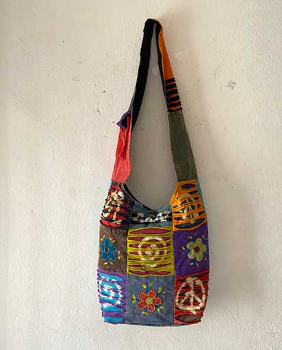 Razor Cut Swirl & Floral Jogi Bag