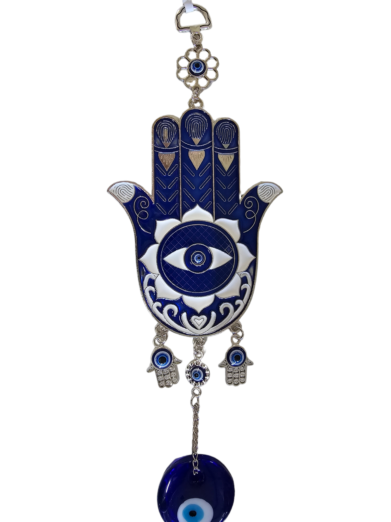 EVIL EYE HANGER WTH GLASS DISC