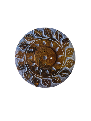 MARBLE PLATE INCENSE HOLDER SM