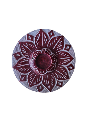 MARBLE PLATE INCENSE HOLDER SM