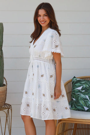 Caswell V-Neck Midi Dress