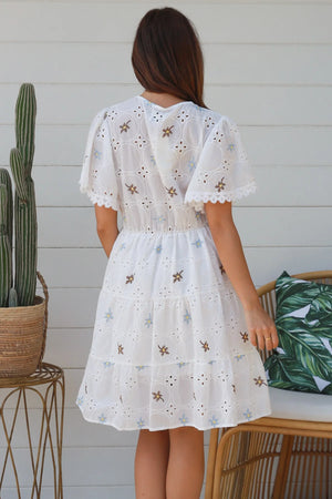 Caswell V-Neck Midi Dress