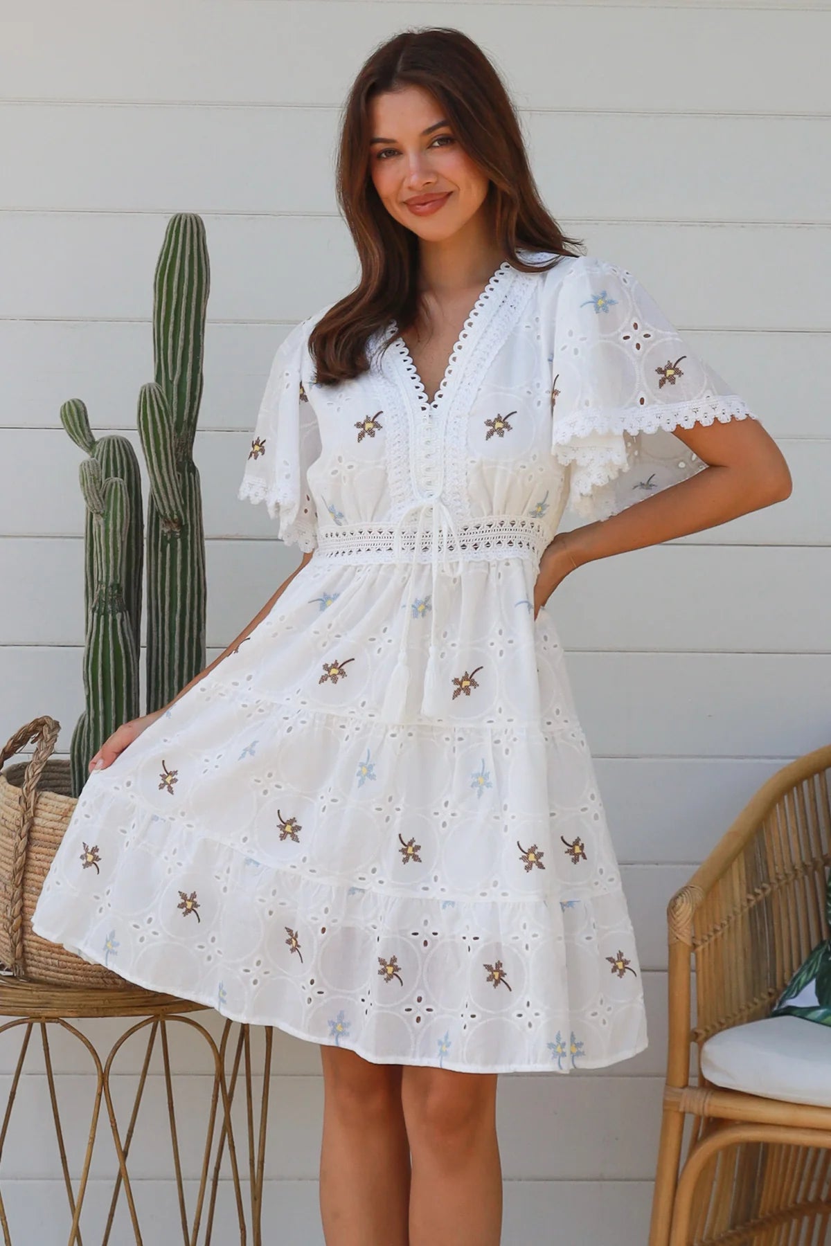 Caswell V-Neck Midi Dress