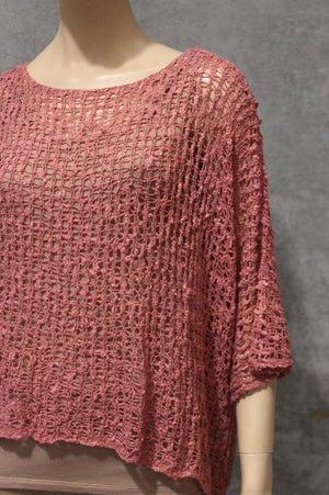 Poncho Pillow Box Knit Top