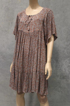 #Rayon Crepe Babydoll Dress