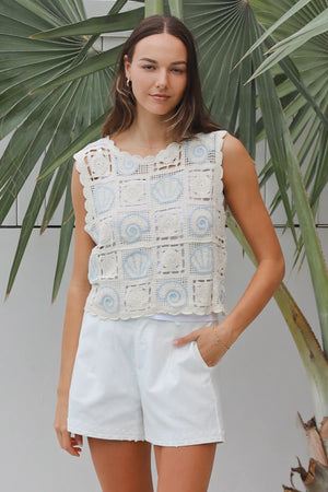 Seashells Crochet Singlet