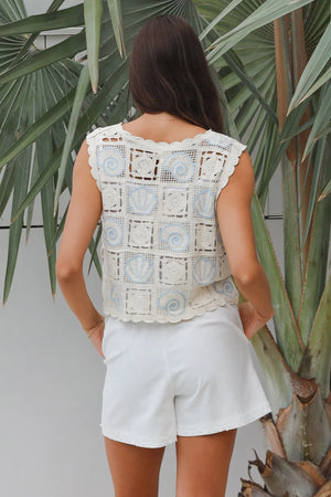 Seashells Crochet Singlet