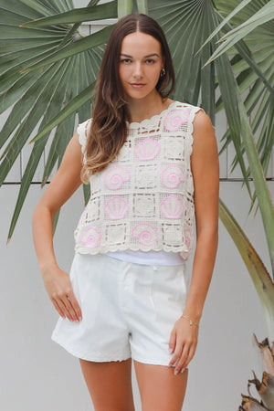 Seashells Crochet Singlet