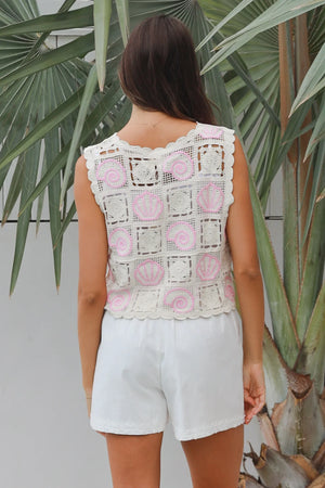 Seashells Crochet Singlet