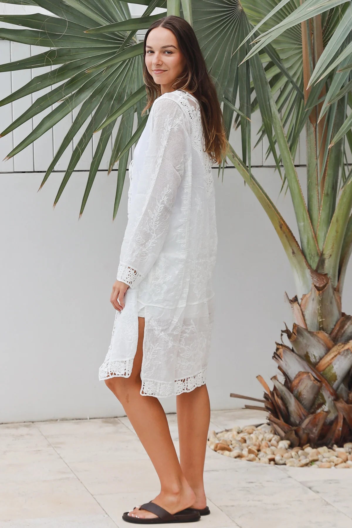 Folk Midi Crochet Cardigan