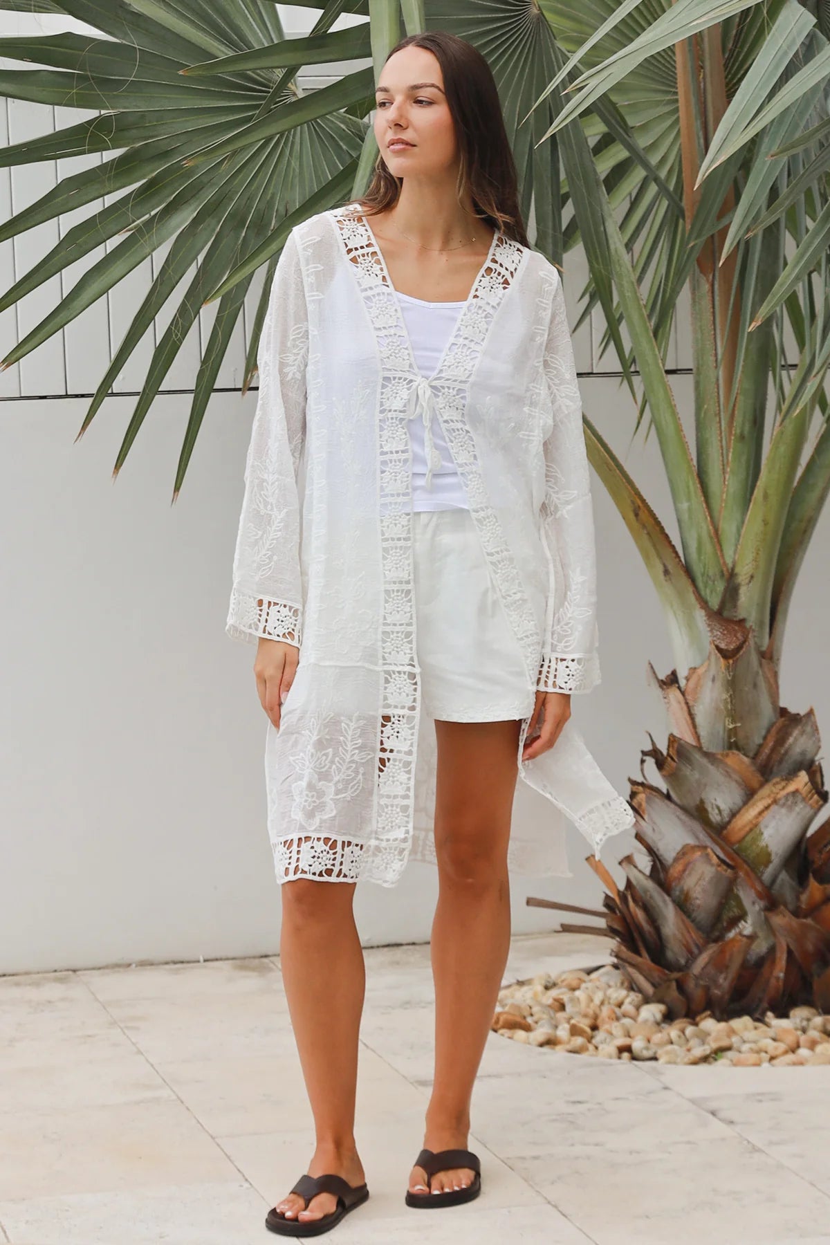 Folk Midi Crochet Cardigan