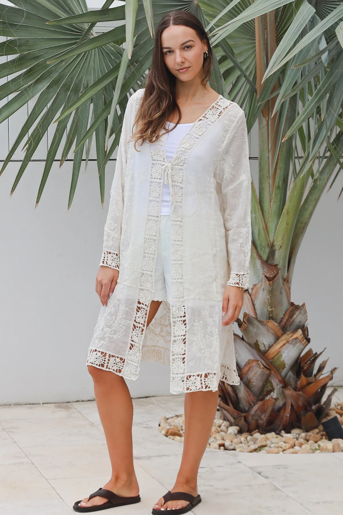 Folk Midi Crochet Cardigan