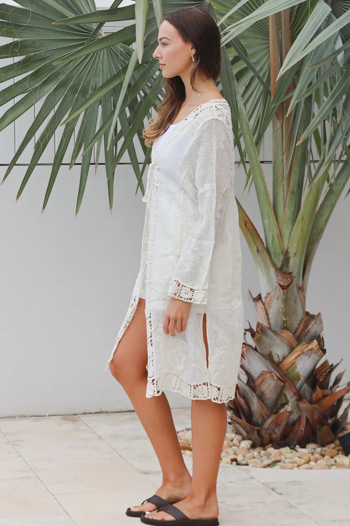 Folk Midi Crochet Cardigan