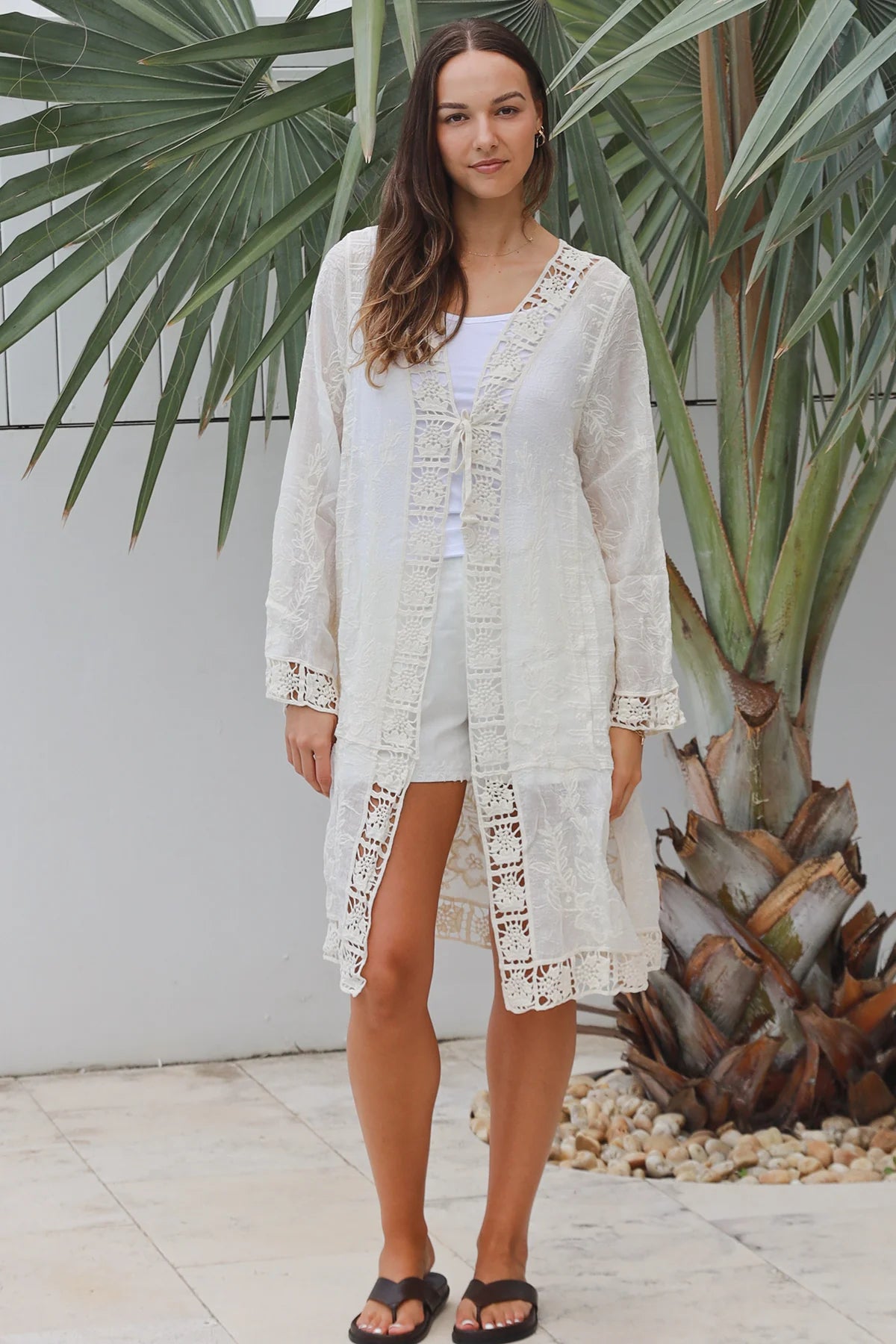 Folk Midi Crochet Cardigan