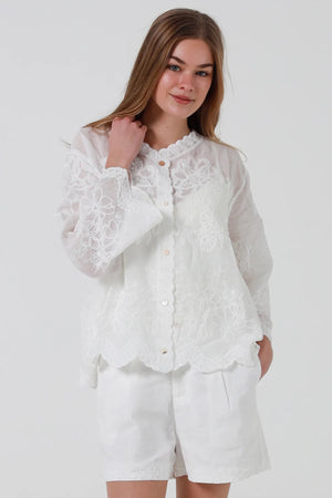 Vintage Floral Boho 3/4 Sleeve Blouse