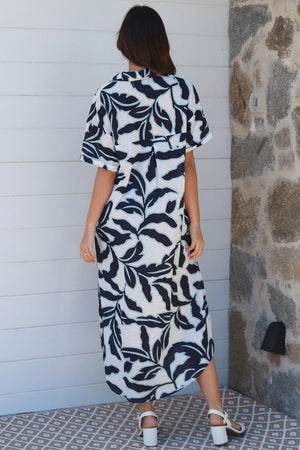 Faye Maxi Shirt Collared Dress