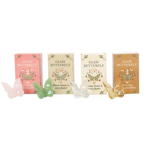 Glass Butterfly Pocket Charms