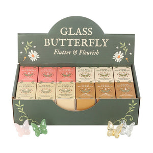 Glass Butterfly Pocket Charms