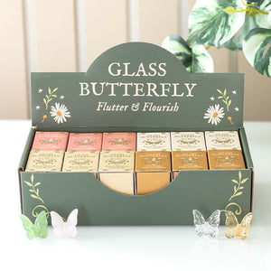 Glass Butterfly Pocket Charms