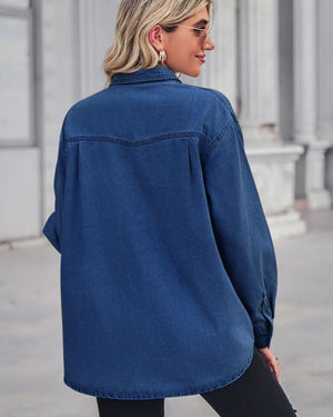 Cotton Button Up Denim Shirt