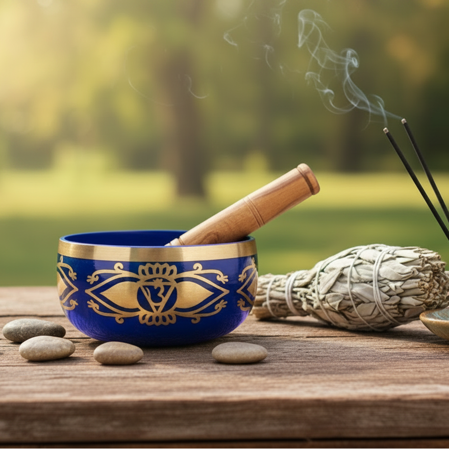 Chakra Brass Singing Bowl 12.5cm