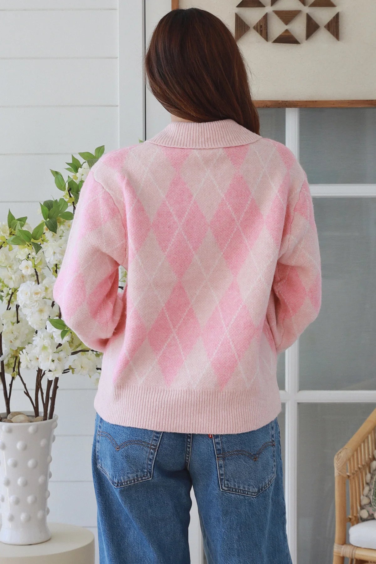 Argyle Rugby Knit Jumper